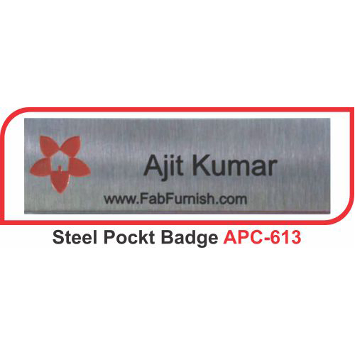 steel pockt badge  APC-613