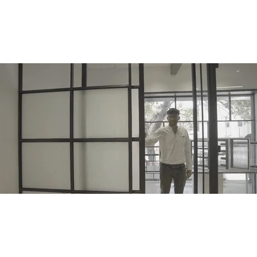 Transparent Frameless Toughened Glass Partition