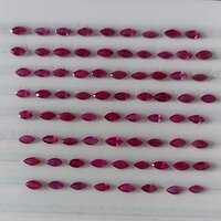 Ruby Glass Filled Cut Gemstone