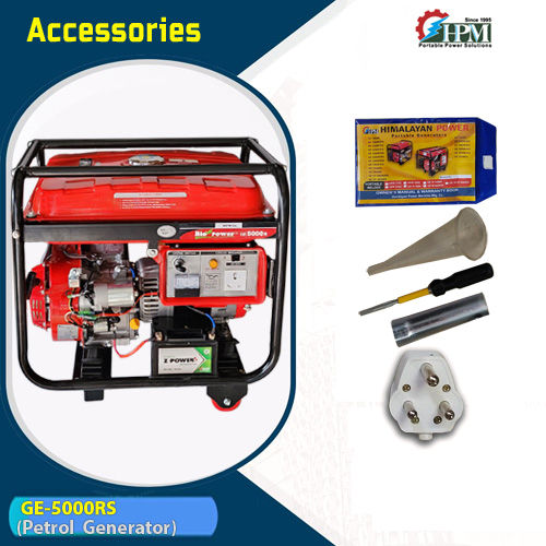 Petrol Generator 5 KVA Model GE-5000RS Recoil and Self Start