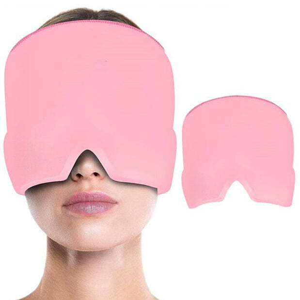 HEADACHE RELIEF HAT MIGRAINE CAP WEARABLE MIGRAINE MASK ICE HEAD WRAP FOR TENSION HEADACHE