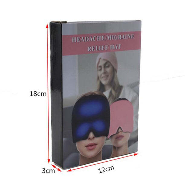 HEADACHE RELIEF HAT MIGRAINE CAP WEARABLE MIGRAINE MASK ICE HEAD WRAP FOR TENSION HEADACHE