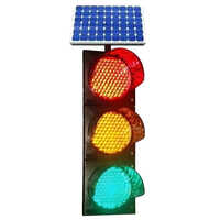 Multicolor Solar Traffic Signal Light
