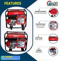 Petrol Generator 5.5 KVA   Model GE-7000PS Recoil and Self Start