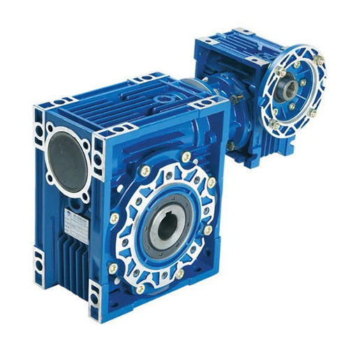 Double Worm Gearbox - Color: Blue