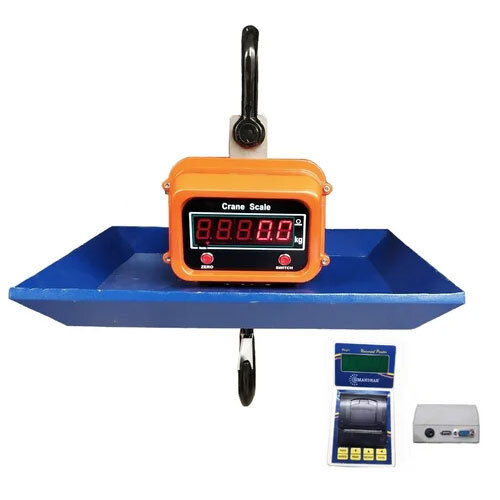 Heat Proof 10 Ton X 2 Kg Crane Scale With Wireless Printer Indicator Usb Pen Drive Accuracy: 5000 Gm