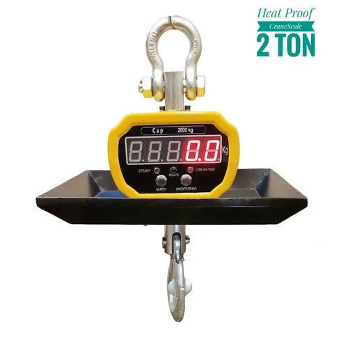 Yellow Heatproof Crane Scale - 2 Ton X 500 Gm