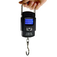 Hanging Scale Black - 50 Kg - Accuracy: 10 Gm