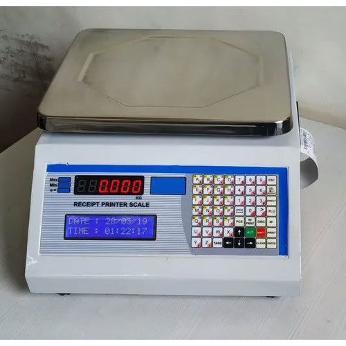 Steel Table Top Pos - 30 Kg Printer Scale - 56 Key