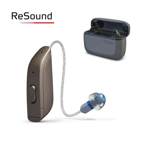 Black Omnia 7 Rie Hearing Aids