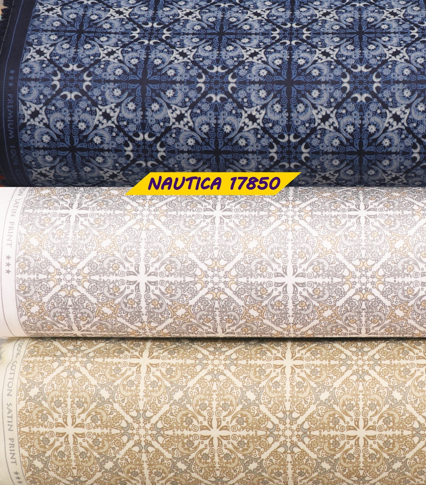 60x60 Printed Cotton Shirting Fabric
