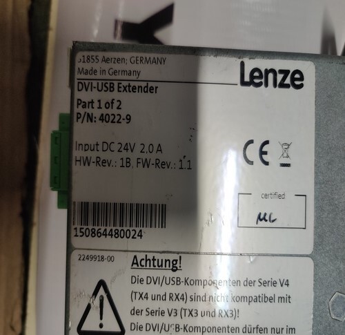 LENZE 4022-9 DVI-USB EXTENDER
