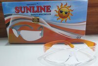 Sunline Safety Spectacles - Impact-resistant Lenses | Lightweight Frame, Clear/smoke Color, Ideal For Industrial And Outdoor Use