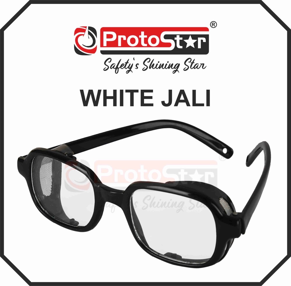 White Jali Safety Goggle