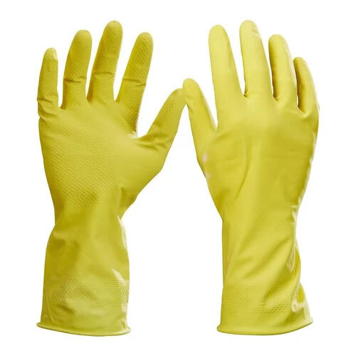 Supreme Yellow Pvc Supported Gloves