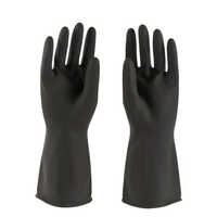 Neoprene Gloves - Neoprene Fabric, Full-finger Design, Black Color, Extended Cuffs | Water-resistant, Unlined, Smooth Neoprene Palm