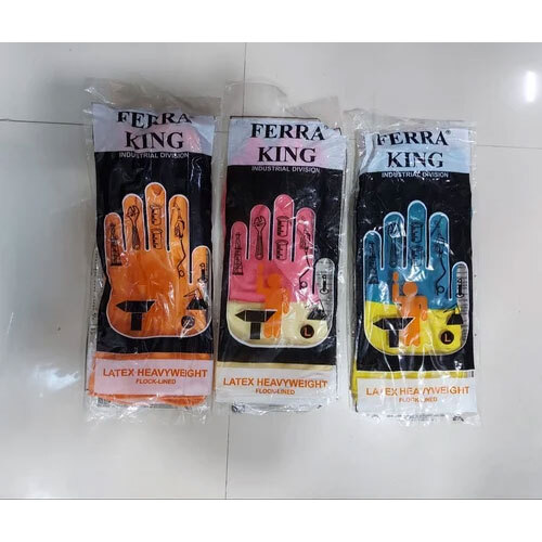 Ferra King Latex Heavyweight Flocklined Hand Gloves