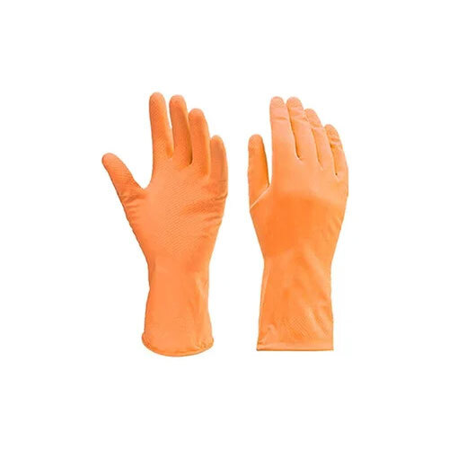 Orange 12 PM Rubber Gloves