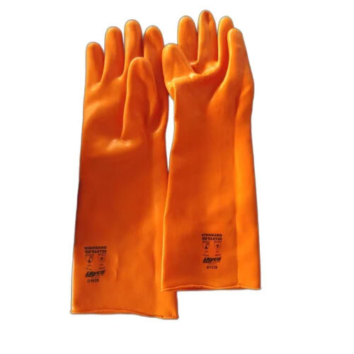 Orange 14 ICI Rubber Gloves