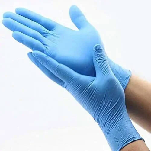 Blue Nitrile Hand Gloves