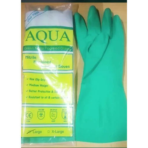 AQUA Nitrile Chemical Resistant Hand Gloves