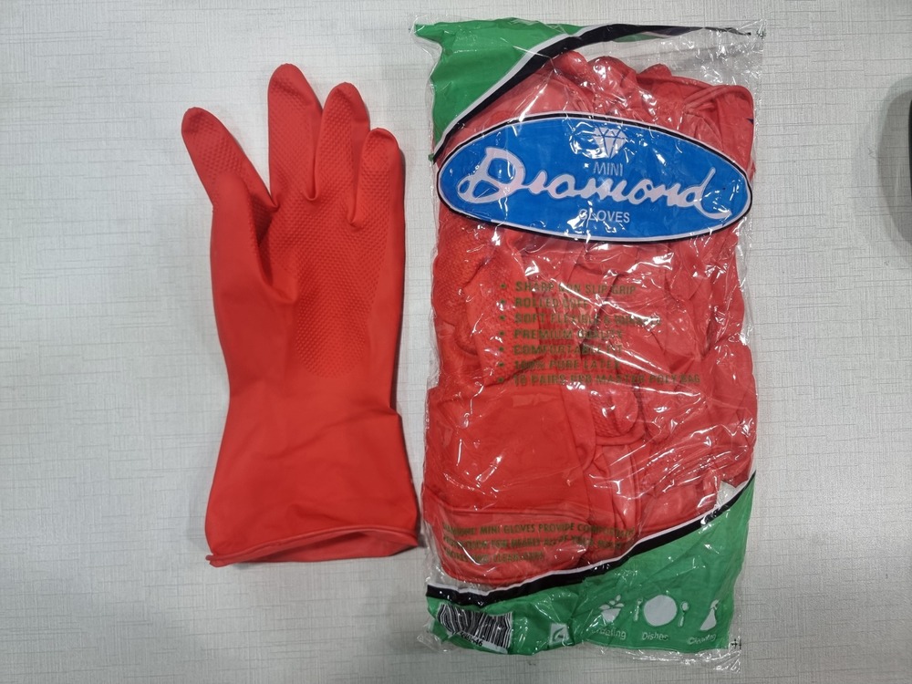 Diamond Mini Rubber Hand Gloves
