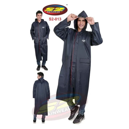 S2-013 PU Long Rain Coat with Taping