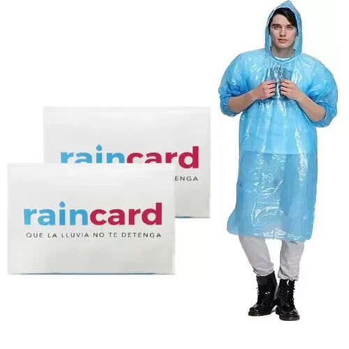 Rain Card Pocket Raincoat