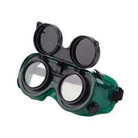 Flip Up Welding Goggles - Color: Green And Black