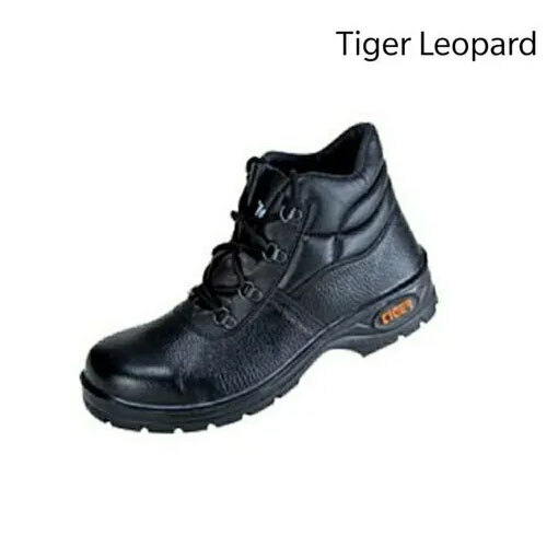 Tiger High Ankle Steel Toe Black Safety Shoe