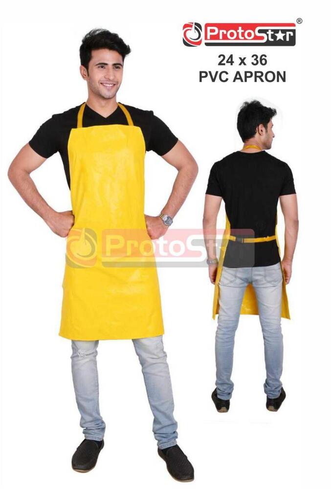 Yellow Pvc Supported Apron