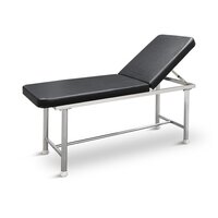 Examination Bed - Stainless Steel, New Condition With Adjustable Height And Ergonomic Design