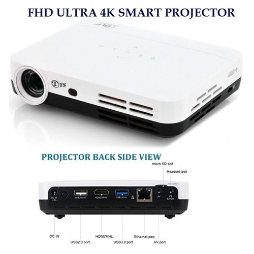 Ts-Fhd20D Ultra Hd 4K 3D Projector Resolution: High