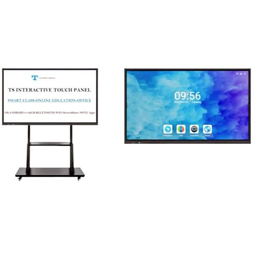 Black 75 Inch 4K Interactive Flat Panel