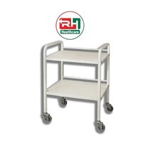 Hospital Trolley With Upper And Lower Shelves - Dimension (l*w*h): 900 X 450 X 900 Mm Millimeter (mm)