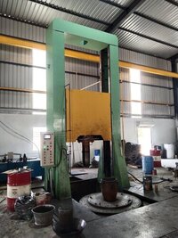 Silicon Carbide Crucible Forming Machine - Steel 6x6x4 Meters Green/Blue/Black | Hydraulic Force 30000 kg Weight 0-200 RPM Speed 440 Volt Voltage