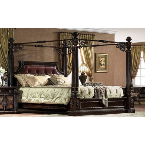 Shesham Pillars Double Bed