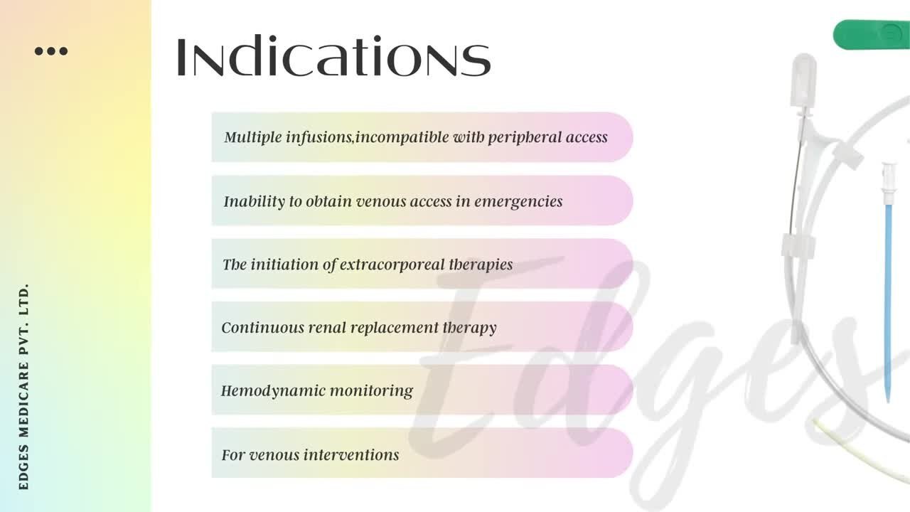 central venous access catheter