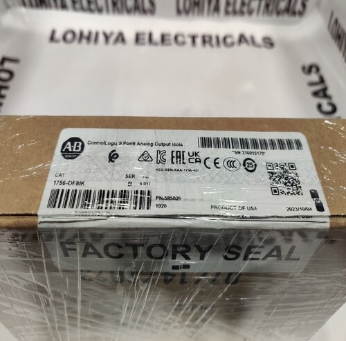 ALLEN-BRADLEY 1756-OF8IK ANALOG OUTPUT MODULE ( FACTORY SEAL )