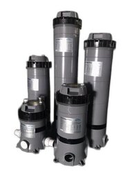 Swimming Pool Cartridge Filter - Durable Plastic Body, Cylindrical Shape, Grey Color, Vertical Cylinder Style, 5-20 Microns Pore Size, High Efficiency