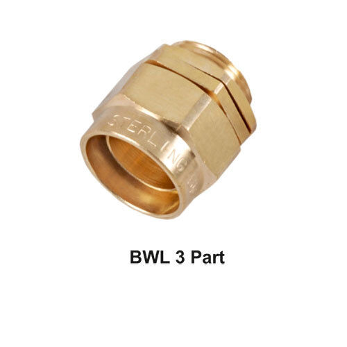 BWL 3 PART BRASS CABLE GLAND INDOOR