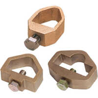 Rod To Tape Type A - Bronze, Various Sizes, Irregular Hexagonal | Clamp Mount, Corrosion Resistant, Strong Connection