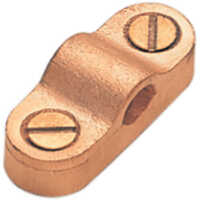 Cable Saddle - Copper, Compact Dimensions, Polished Finish | Surface Mountable, Lightweight, Corrosion-resistant, Mechanical Protection