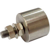 Earth Boss - Stainless Steel, Compact Cylindrical Design , Lightweight, Bolt-on Mounting With Threaded Bolt Connector, Polished Finish