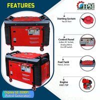 3 KVA Petrol Generator  Model Osprey GE-3000Pi Petrol Run Recoil Start