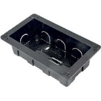 Regular Junction Box - Plastic, 150x90x50mm Matte Black | Screw Connection, Ip20, Surface Mount