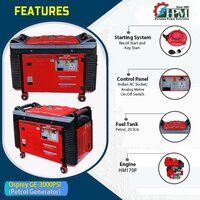 Petrol Generator 3 KVA  Model Osprey GE-3000PSi Recoil and Self Start