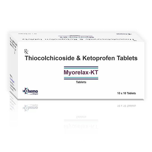 Thiocolchicoside 4Mg And Ketoprofen 50Mg Tablets General Medicines