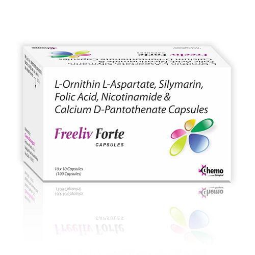 L-Ornithin L-Aspartate Silymarin Folic Acid Nicotinamide And Calcium D-Pantothenate Capsules