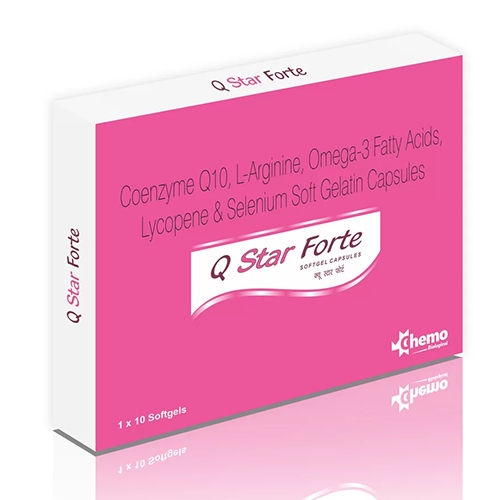Coenzyme Q10 L-Arginine Omega-3 Fatty Acids Lycopene And Selenium Soft Gelatin Capsules